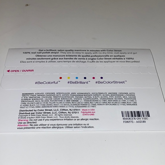 NEW color street purple and black polish strips - Picture 4 of 6